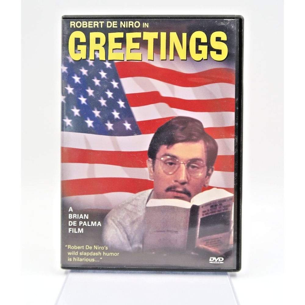 Greetings DVD, Starring Robert De Niro, A Brian De Palma Film. OOP. Rare.